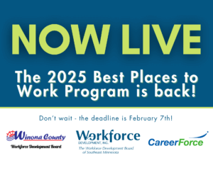 NOW LIVE: The 2025 Best Places to Work Program is back; take the 2025 Best Places to Work Survey now! Deadline is February 7th. Logos at bottom.